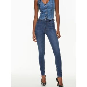 ARITZIA Denim Forum Lola High‎ Rise Skinny Whiskey A Go Go Sz 26